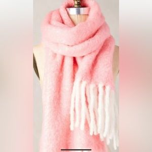 Anthropologie Erfurt Denmark pink wool blend Solstice Scarf